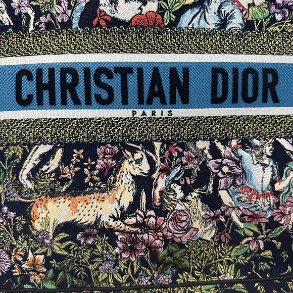 Christian Dior Book Tote Bag NWT D-Constellation Embroidery Blue - Picture 13 of 14